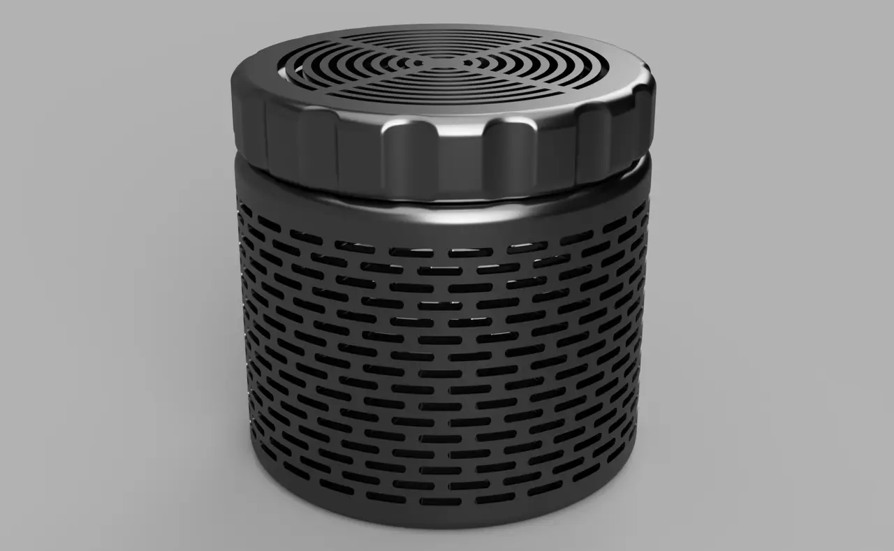 Silica gel spool container — modelo 3D