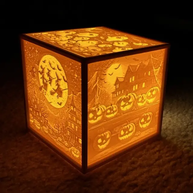 Halloween Lithophane Box — modelo 3D