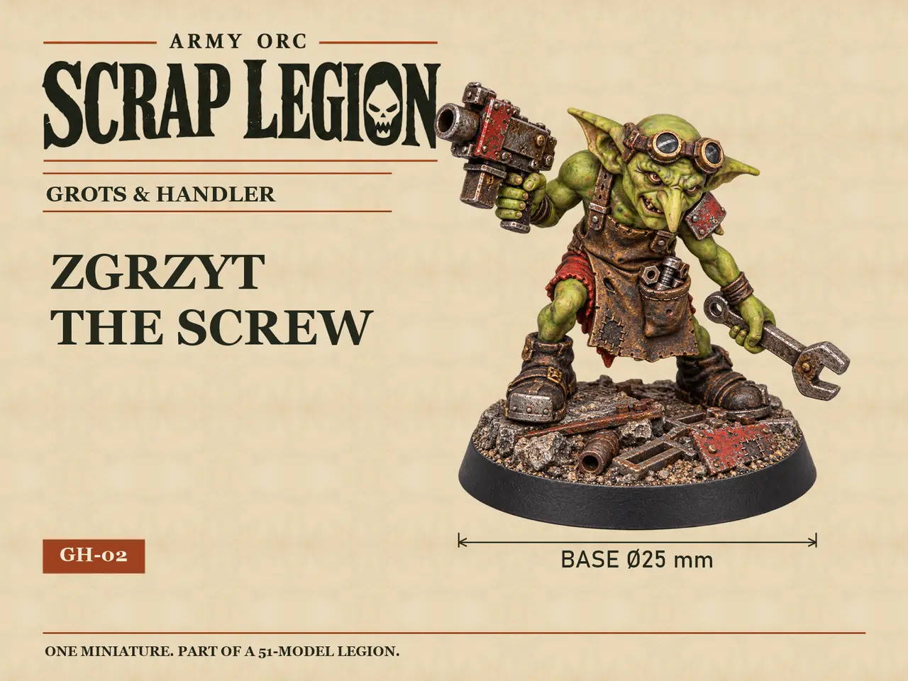 Zgrzyt the Screw | Scrap Legion — modelo 3D