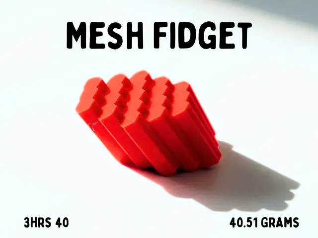 Hexagon Mesh Fidget Print In Place — modelo 3D