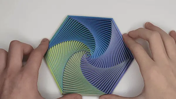 Fidget Hexagon Twist — modelo 3D