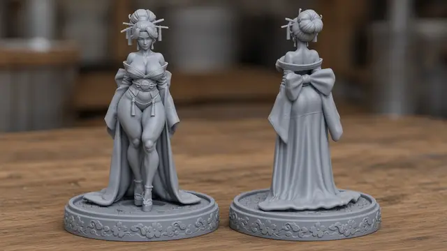 Epic Geishas - Set 2 — modelo 3D