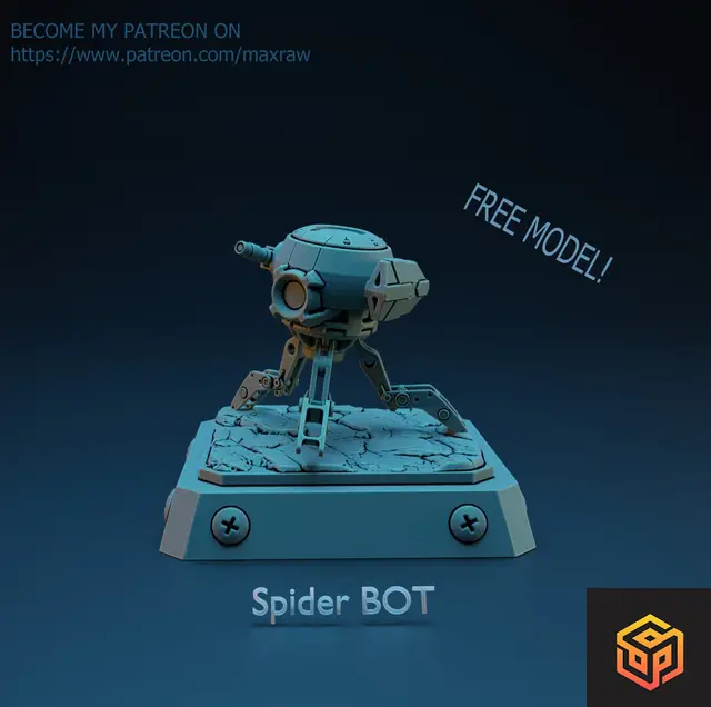 Spider BOT — modelo 3D