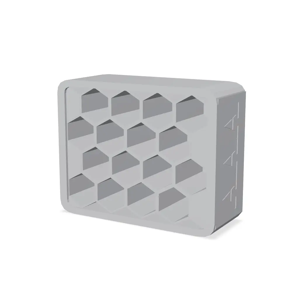 Compact core (AAA battery organizer holds 16) — modelo 3D