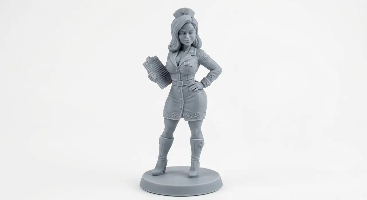 Sexy Pin-Up Nurse — modelo 3D