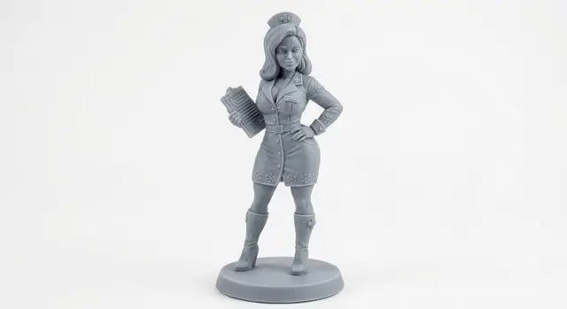 Sexy Pin-Up Nurse — modelo 3D
