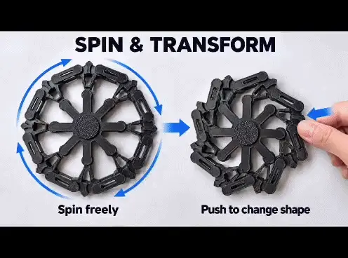 GyroShift Fidget Spinner — modelo 3D
