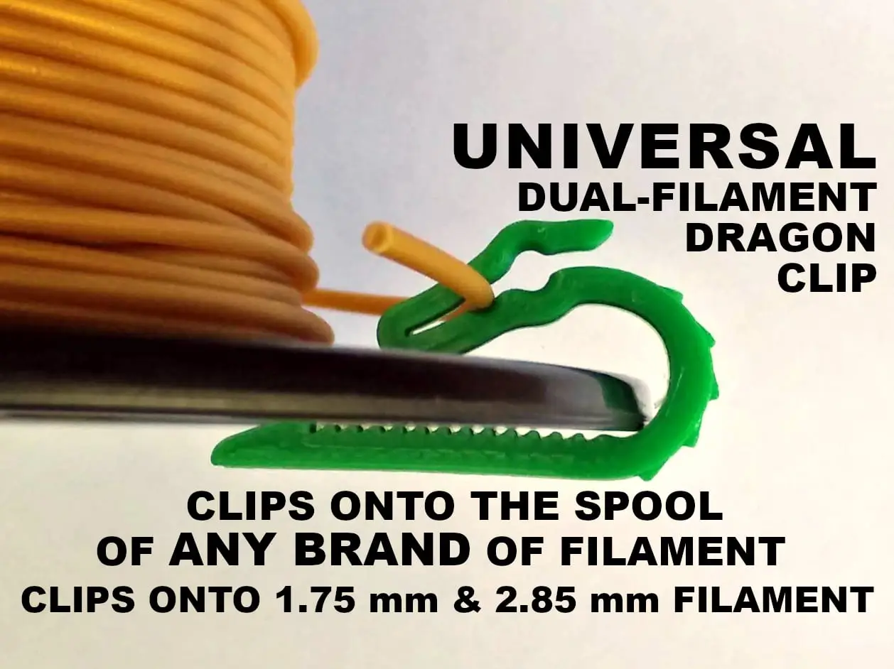 Universal Dual Filament Dragon Clip — modelo 3D
