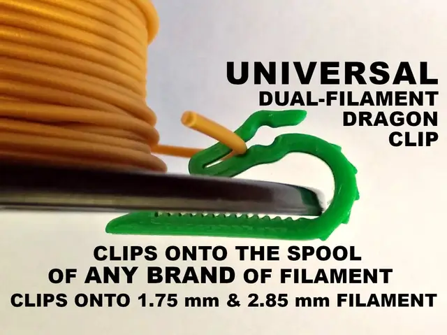 Universal Dual Filament Dragon Clip — modelo 3D