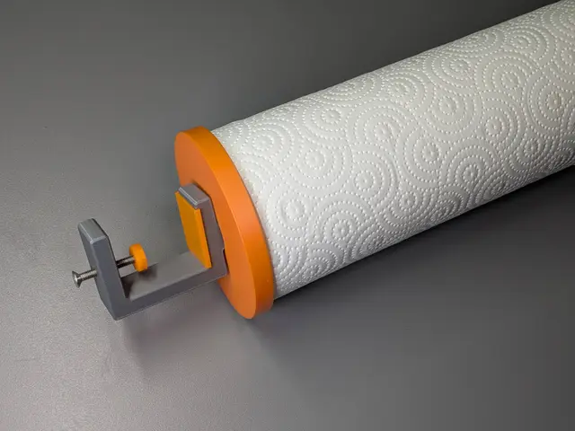 C-Clamp Paper Towel Holder - Stand - Ultra Sturdy - Max. Clamping Thickness 40mm — modelo 3D