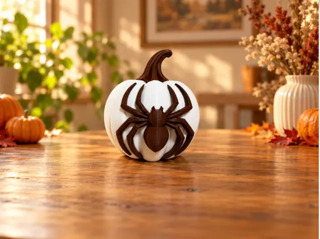 Spider Pumpkin – Halloween Decoration — modelo 3D