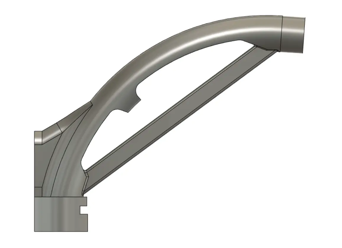 X1 / P1P PTFE Tube Guide to fix loading issues - best of both worlds — modelo 3D