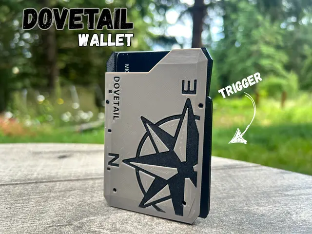 Dovetail Wallet - Trigger - Minimalist Survival — modelo 3D
