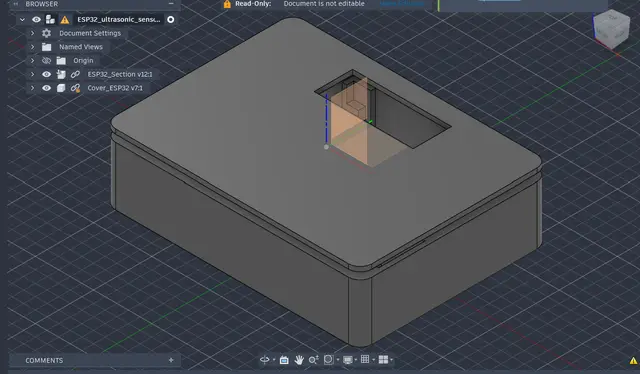 DIY ESP32 Home Vehicle Detection System — modelo 3D