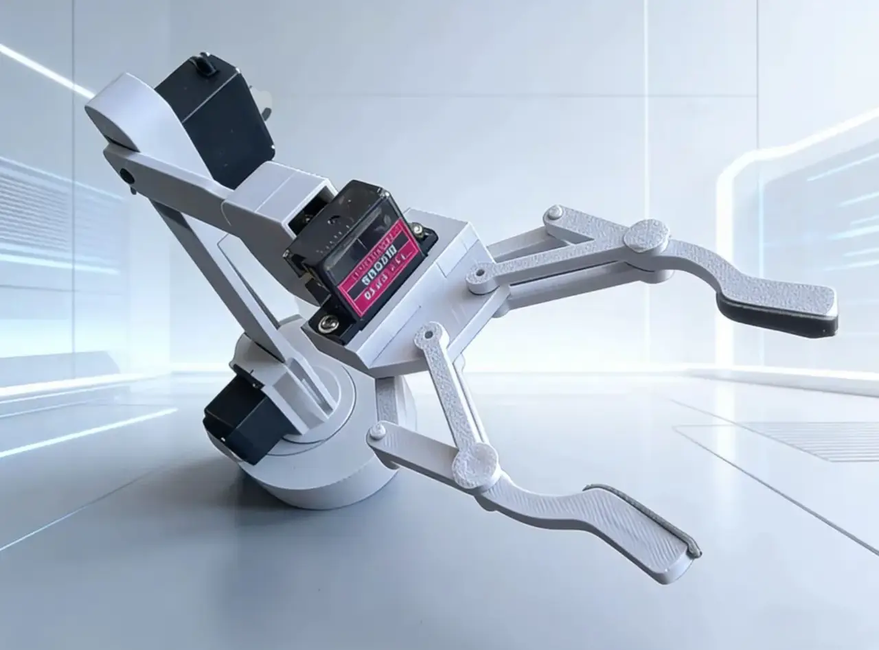 5-DoF Robotic Arm with Gripper (MG995 Driven) — modelo 3D