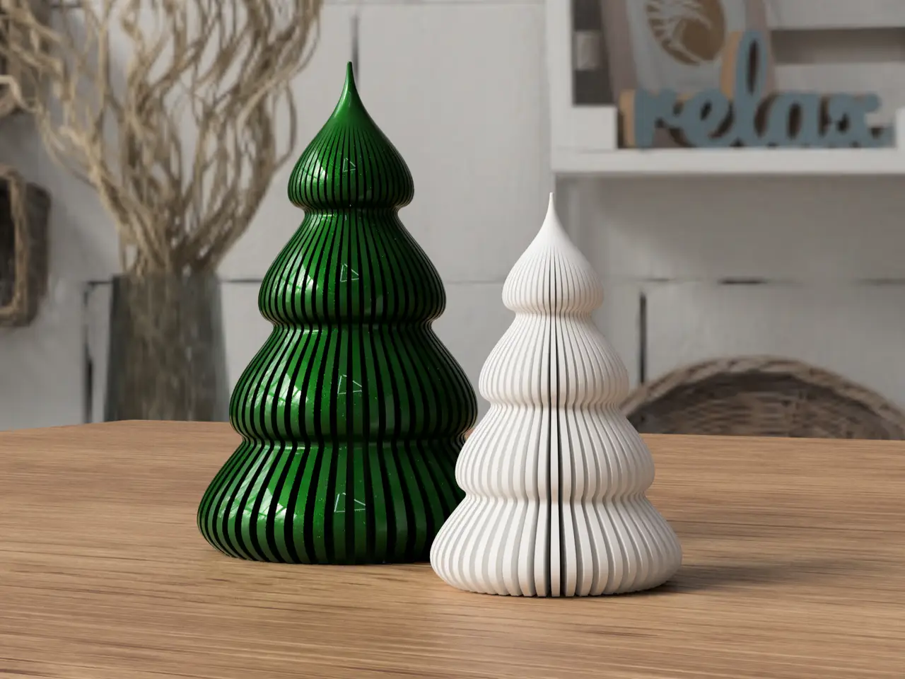 Christmas Tree (vasemode + tealight compatibe) — modelo 3D