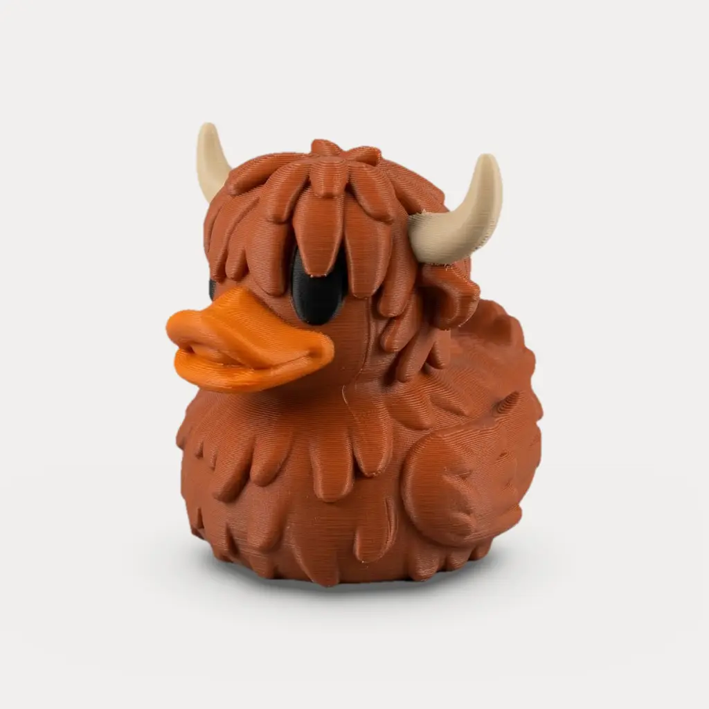 Highland Cow Rubber Duck - Animal Figurine — modelo 3D