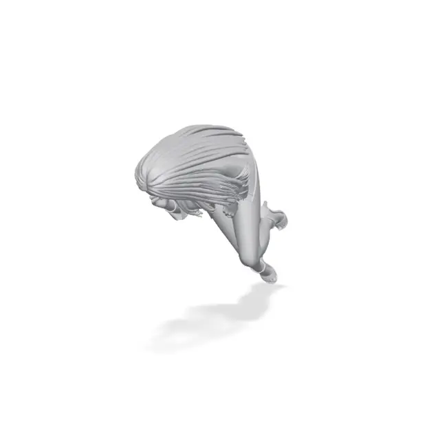 Sitting Woman Phone Call — modelo 3D