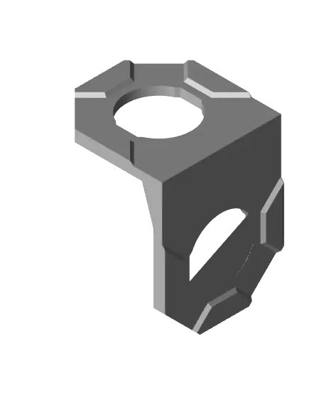 Type 3, Big Thread Holes, 2x2 Inside Bracket — modelo 3D