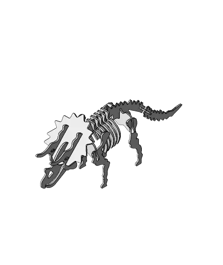 Triceratops Puzzle — modelo 3D