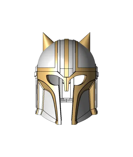 Mandalorian helmet v2 — modelo 3D