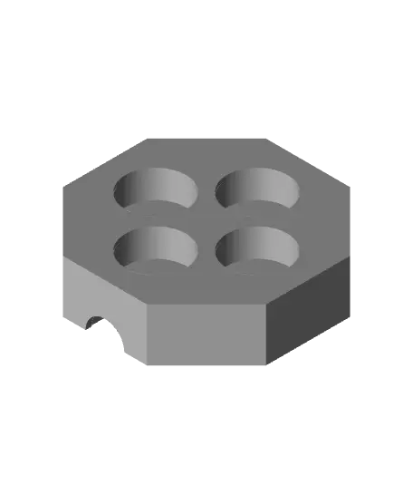 Multiboard magnetic cable mount — modelo 3D