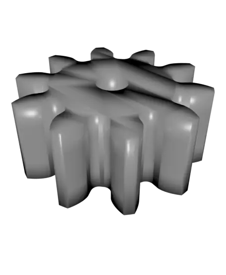 Spur gears set #1 - Module 2 (11 gears) — modelo 3D