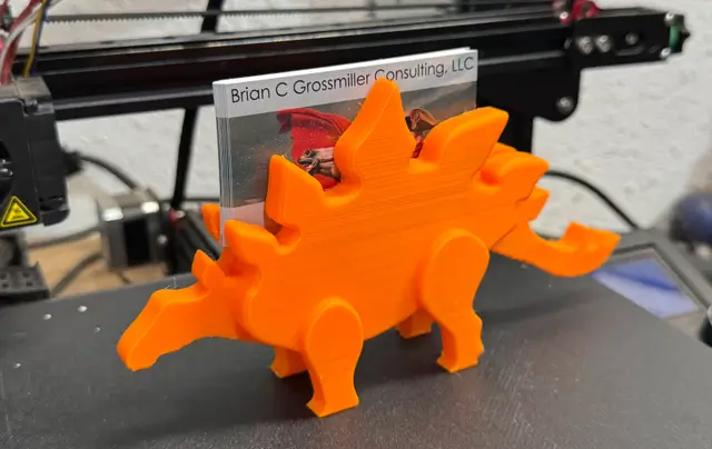 Stegosaurus Business Card Holder — modelo 3D