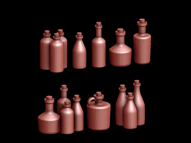 Bottles — modelo 3D