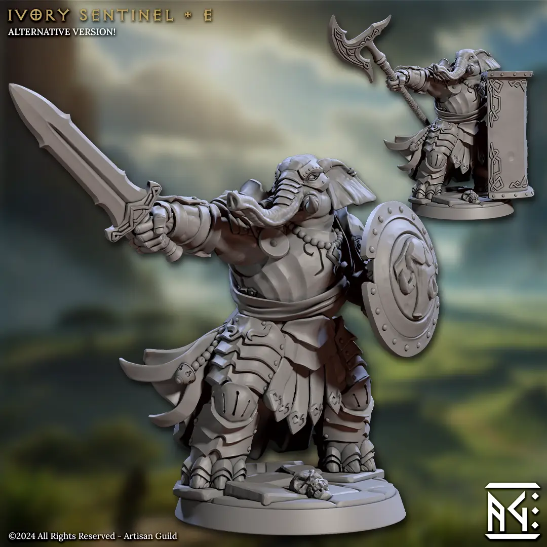 Ivory Sentinel - E (Elephorim Ivory Sentinels) — modelo 3D