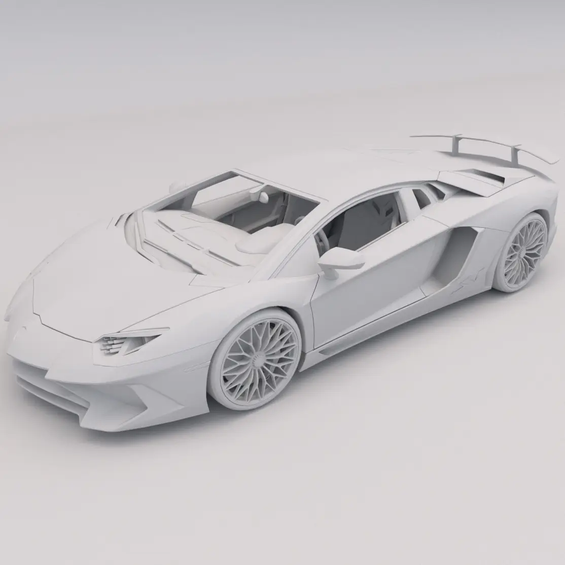 Lamborghini Aventador PRINTABLE Car 3D Digital STL File — modelo 3D