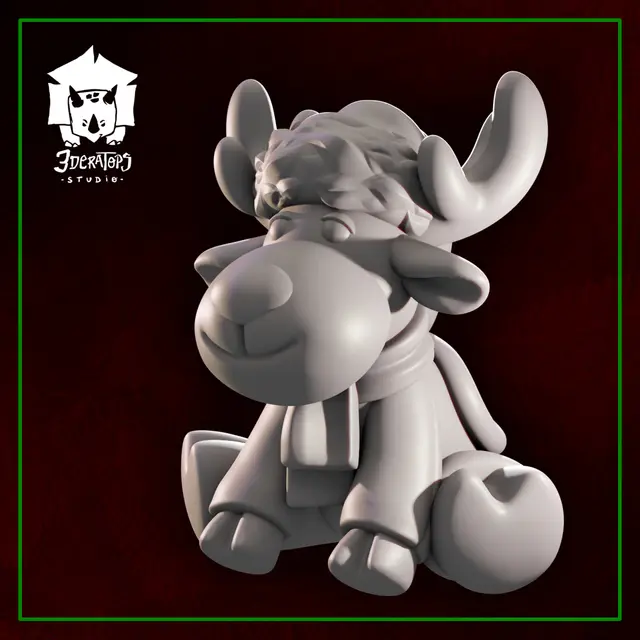 FREE Cupido - Santa's reindeer — modelo 3D