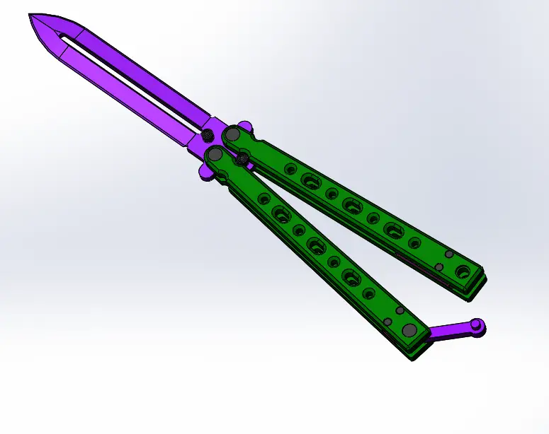 Butterfly Knife — modelo 3D