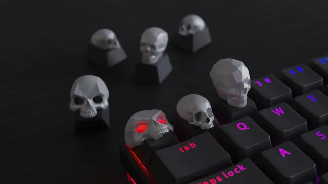 Skull Keycaps — modelo 3D
