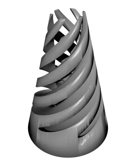 Spiral Passthrough fidget Cone - Easy to Print! — modelo 3D