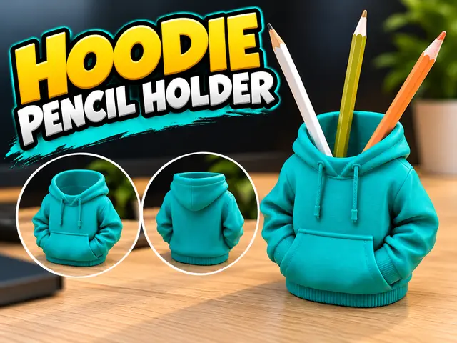 Hoodie Pencil Holder — modelo 3D