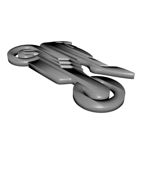 Sports Motorcycle Keychain [MINIMALIST DESIGN] — modelo 3D