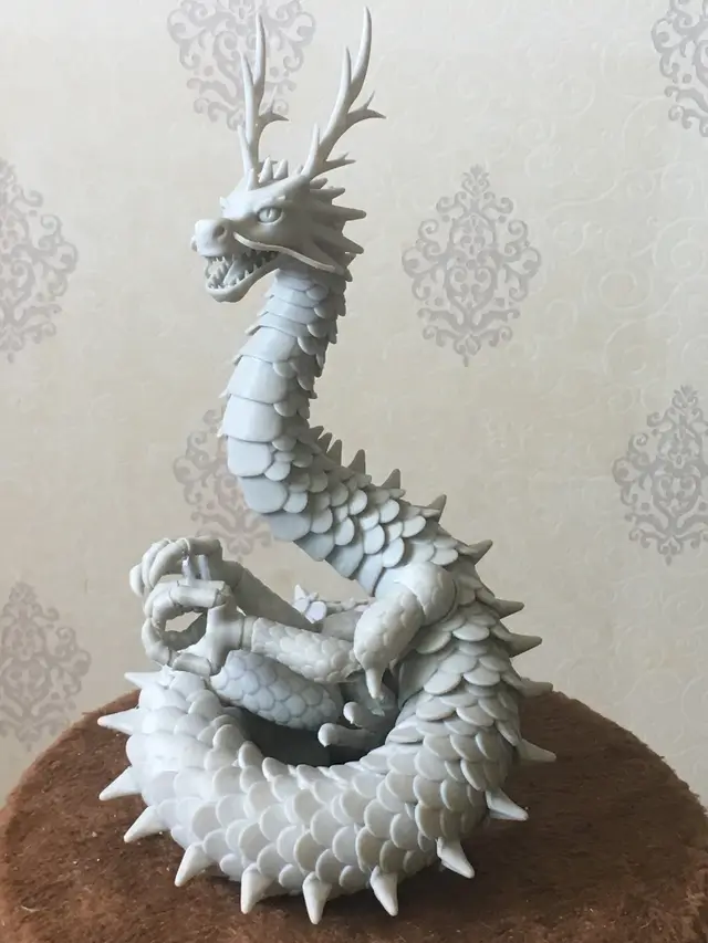 Lung Oriental Articulated Dragon — modelo 3D