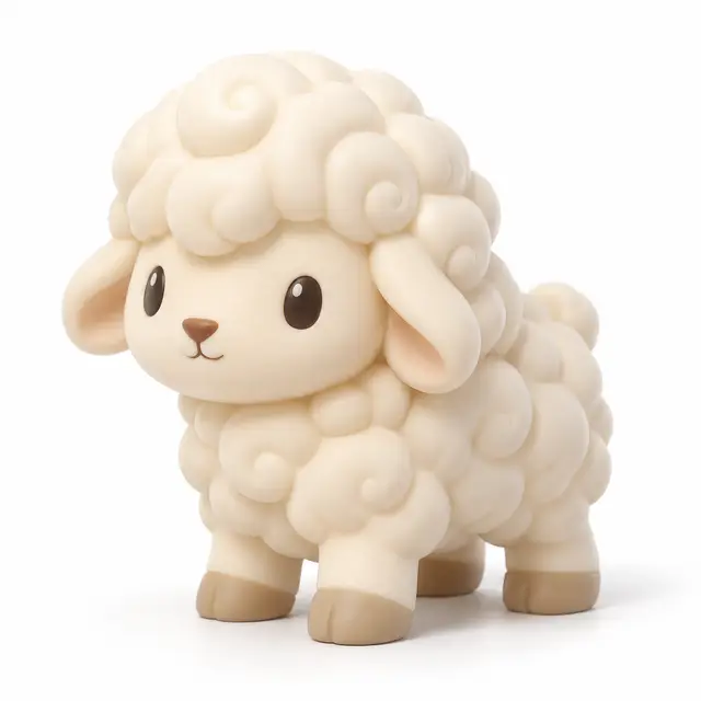 Cloud – Curly Sheep | Cuddle Crew — modelo 3D
