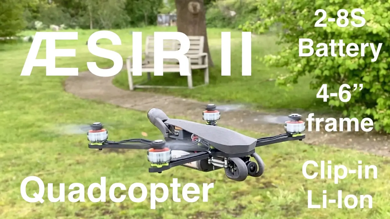 AESIR II - 2S-8S Li-Ion Endurance Drone — modelo 3D