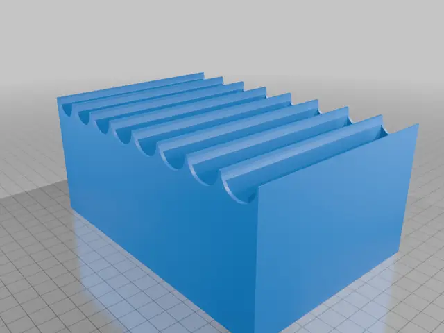 Simple cassette tape holder/rack — modelo 3D