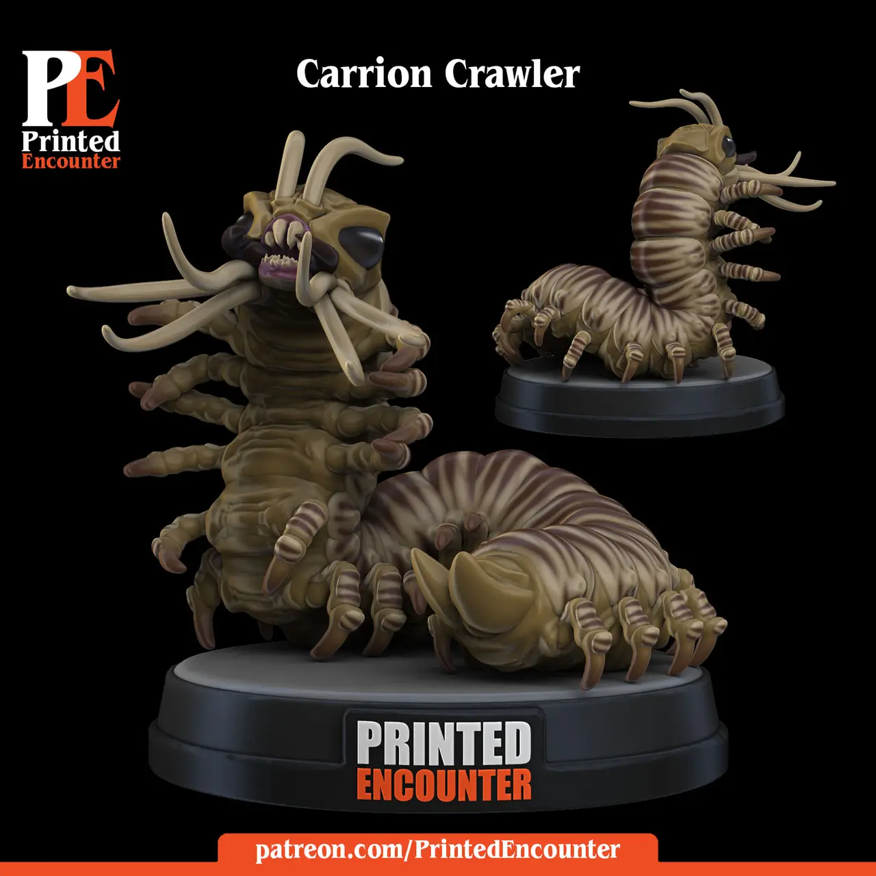Carrion Crawler / Giant Centipede / Burrowing Abberation (free) — modelo 3D