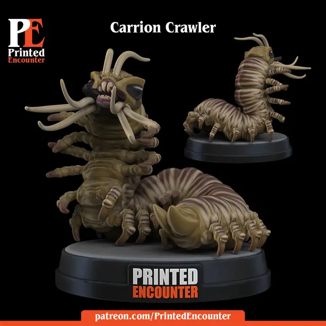 Carrion Crawler / Giant Centipede / Burrowing Abberation (free) — modelo 3D