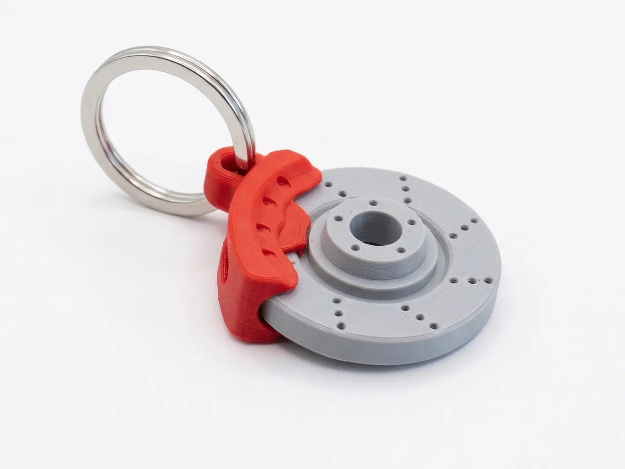 Rotating brake disc keychain — modelo 3D