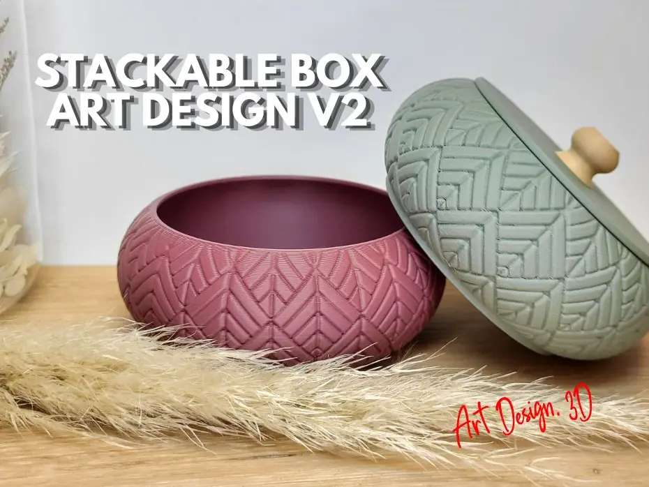 Jewelry Box Stackable Art Design V2 — modelo 3D