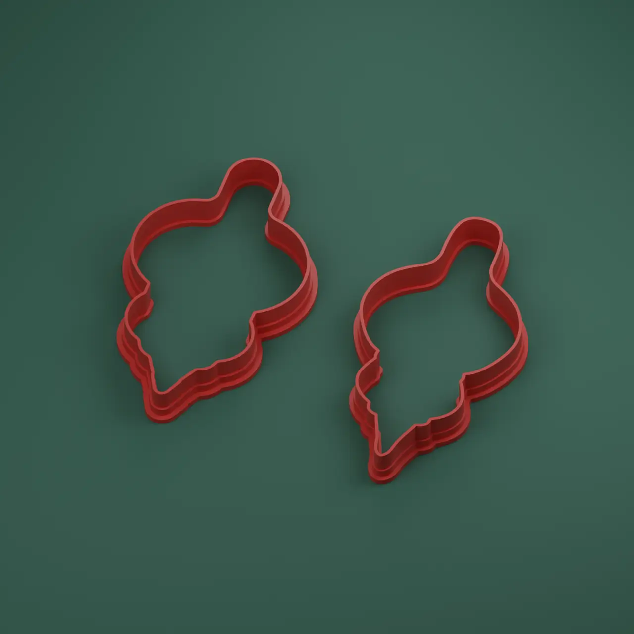 Vintage Christmas Ornament Cookie Cutter — modelo 3D