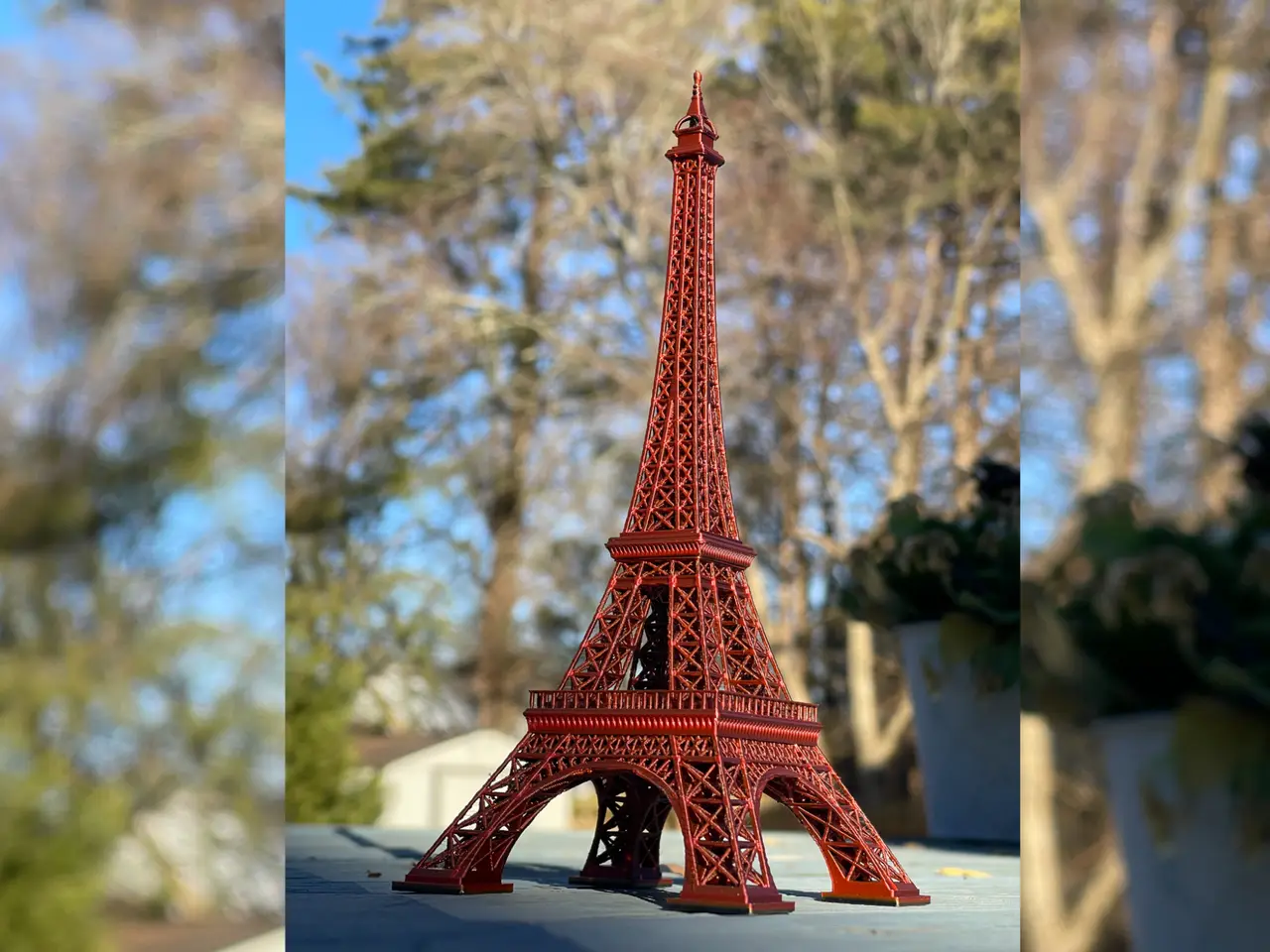 The Eiffel Tower: One-piece, No support, 7" print — modelo 3D
