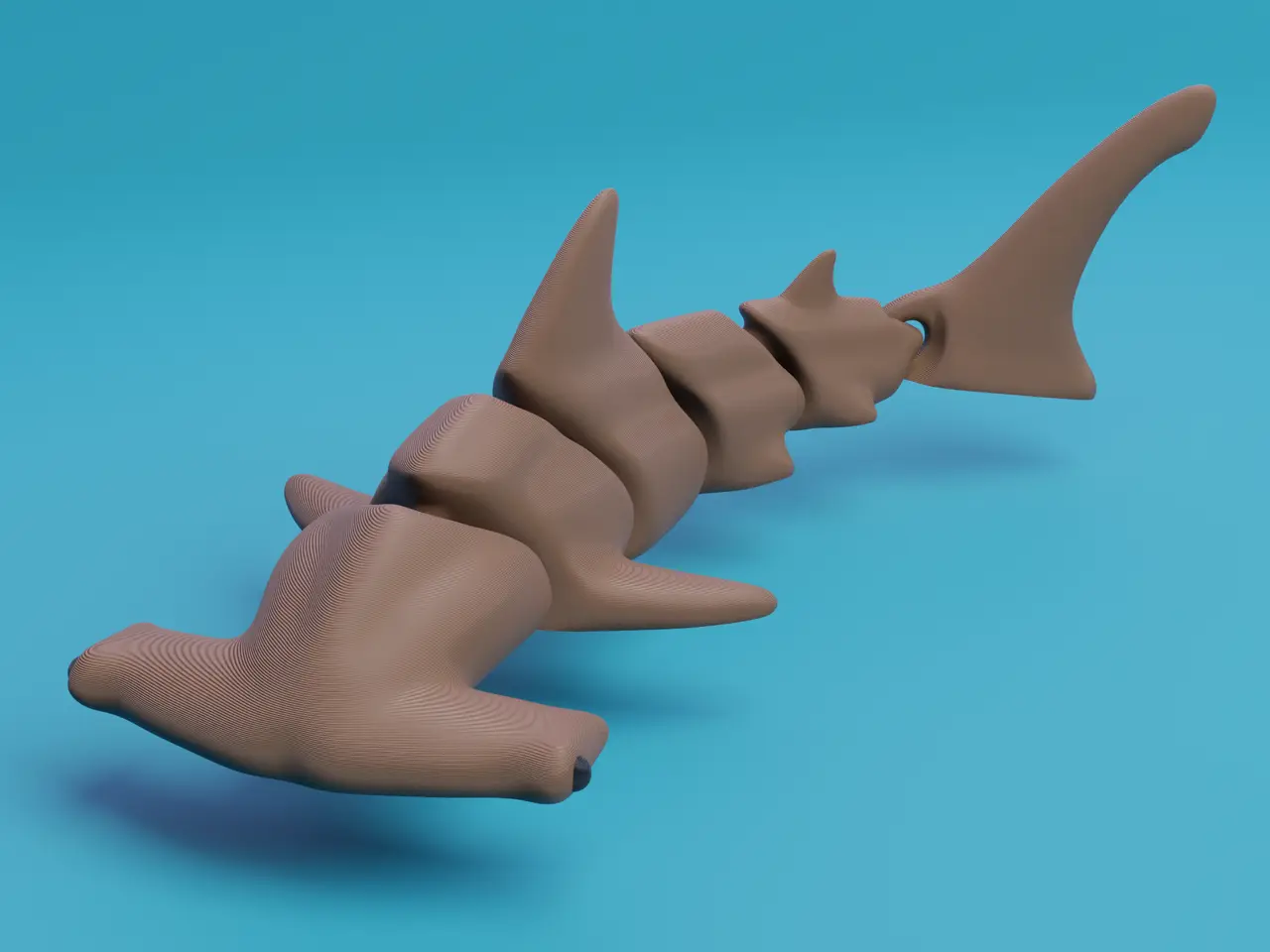 Articulated Hammerhead Shark — modelo 3D