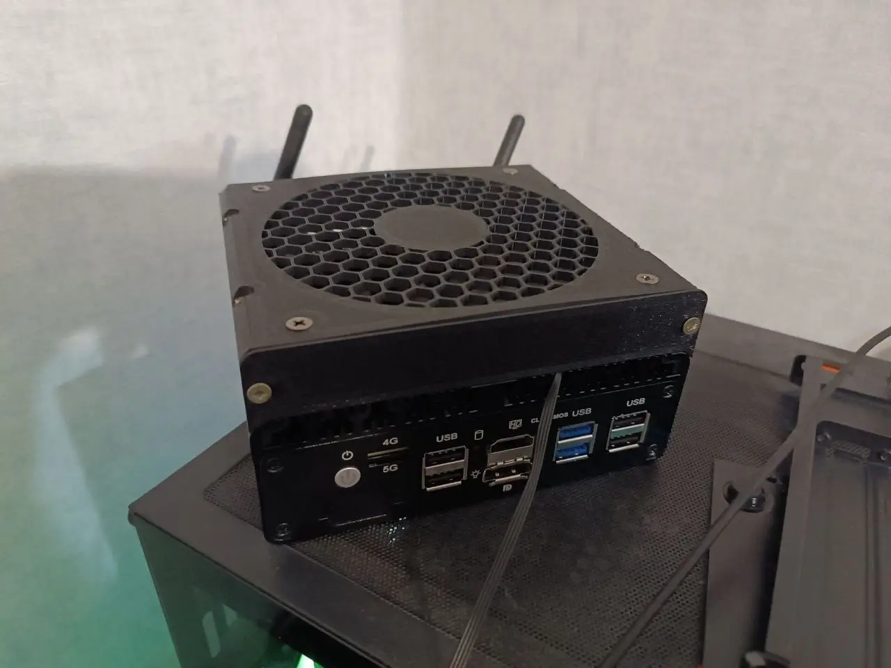 Topton X2E N150 Mini-PC fan shroud — modelo 3D