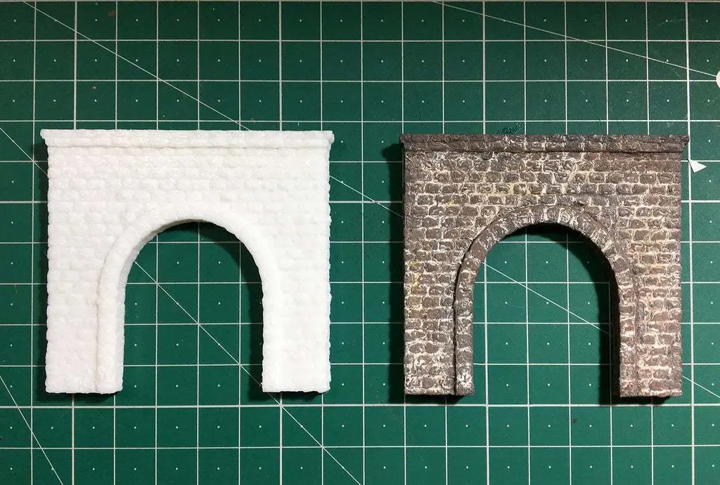 N scale Tunnel Portal for Model Railroad — modelo 3D